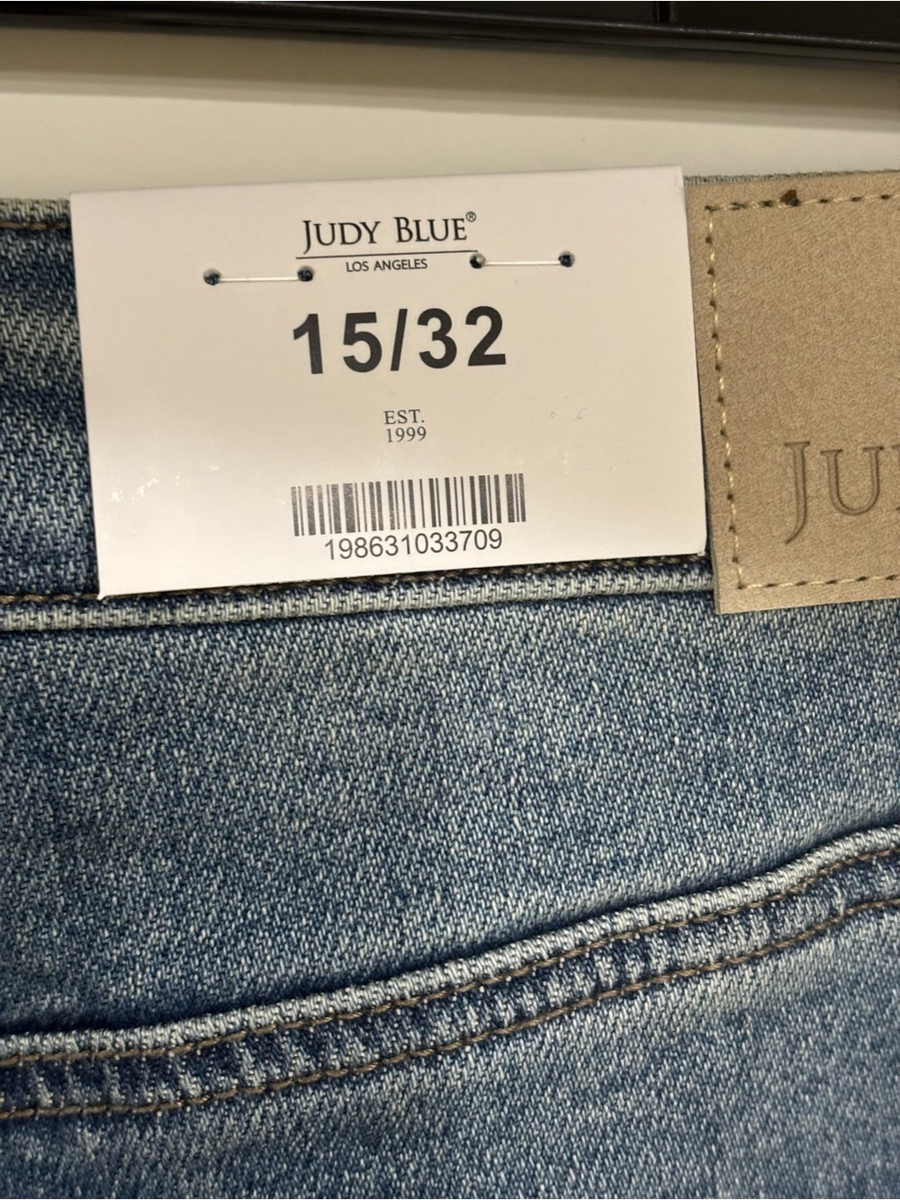 Judy Blue Medium Blue High-Rise Wide Leg Jeans - Picture 5 of 8